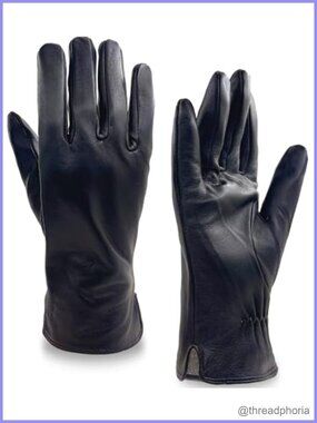 Lambskin Leather Gloves Cashmere Lined Womens Cold Weather